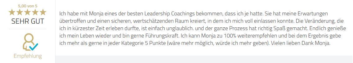 Proven Expert Monja Bright Bewertung - 05.09.25
